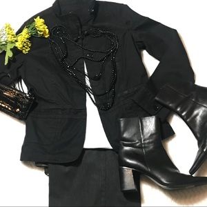 ✔️Talbots Black Military Jacket